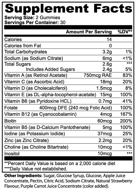 Multivitamin Bear Gummies